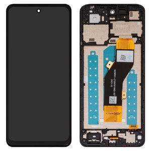 LCD compatible with ZTE Blade V60 Design, Nubia V60 Design, black, with frame, Original PRC  