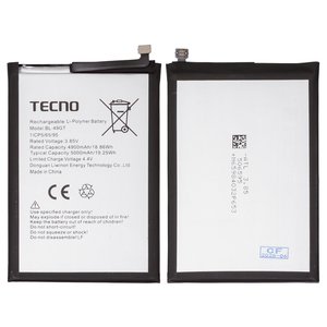 Аккумулятор BL 49GT для Tecno Camon 17, Camon 17P, Spark 9 Pro, Li Polymer, 3,7 В, 5000 мАч, Original PRC 