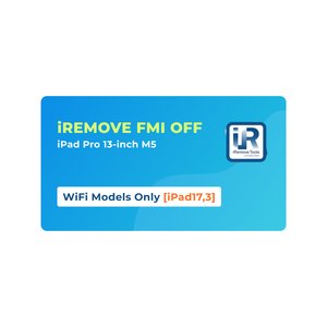 iRemove FMI OFF iPad Pro 13 inch M5 WiFi Only [iPad17,3]