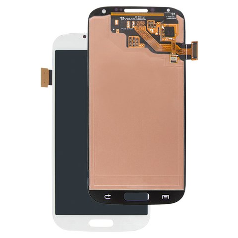Pantalla LCD puede usarse con Samsung I337, I545, I9500 Galaxy S4, I9505 Galaxy S4, I9506 Galaxy S4, I9507 Galaxy S4, M919, blanco, sin marco, original vidrio reemplazado 