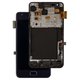 Pantalla LCD puede usarse con Samsung I9105 Galaxy S2 Plus, azul, con marco, Original (PRC)
