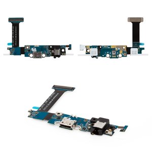 Cable flex puede usarse con Samsung G925F Galaxy S6 EDGE, del conector de carga, del conector de auriculares, con componentes, Original PRC 