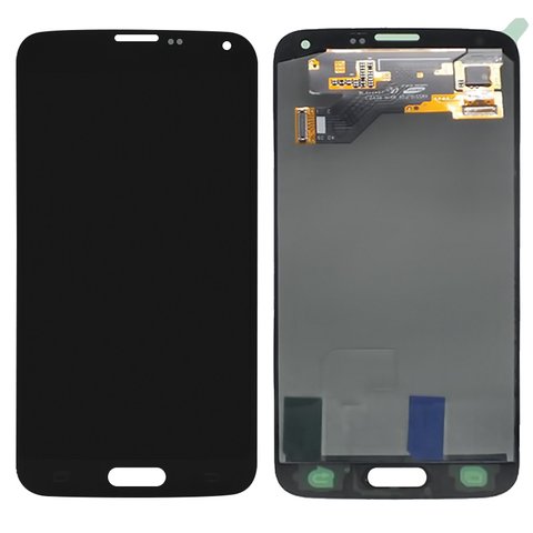Pantalla LCD puede usarse con Samsung G903 Galaxy S5 Neo, negro, sin marco, original vidrio reemplazado