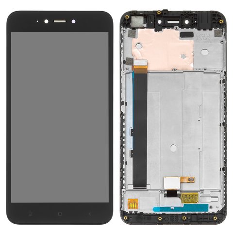 Pantalla LCD puede usarse con Xiaomi Redmi Note 5A, negro, con marco, High Copy, 2 16 gb, #Goodix GT917D