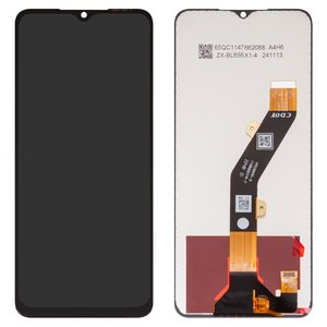 Pantalla LCD puede usarse con Tecno Spark 10, negro, sin marco, Original PRC , KI5Q