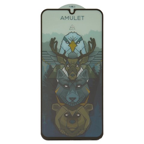 Vidrio de protección templado iNobi Amulet puede usarse con Samsung A155 Galaxy A15, M346 Galaxy M34, Full Glue, Anti Static, negro, capa de adhesivo se extiende sobre toda la superficie del vidrio
