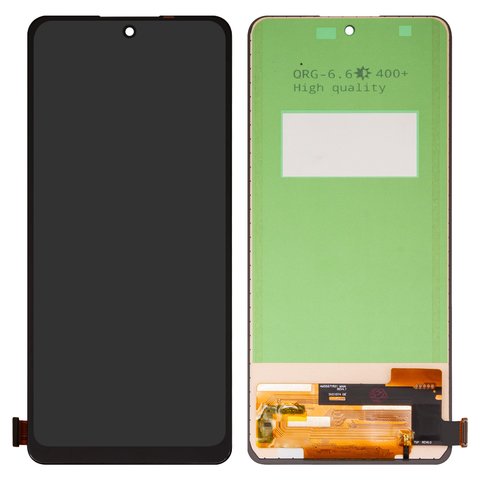 Pantalla LCD puede usarse con Xiaomi Redmi Note 14 4G, Redmi Note 14 5G, negro, sin marco, Copy, TFT , 159.6mm, 24117RN76G, 24117RN76O, 24094RAD4G