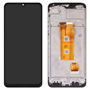 Pantalla LCD puede usarse con Realme Note 60X, negro, con marco, High Copy, RMX3938