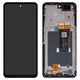 Pantalla LCD puede usarse con ZTE Blade A75 5G, Nubia Focus, negro, con marco, High Copy, 15-3240A-14681-51