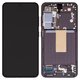 Pantalla LCD puede usarse con Samsung S911 Galaxy S23, negro, con marco, Original (PRC)