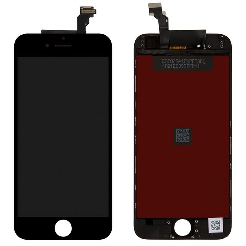 Дисплей  iPhone 6, чорний, копія, із сенсорним екраном