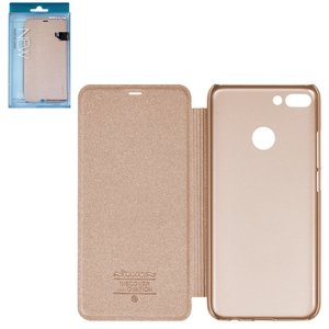 Чехол Nillkin Sparkle laser case для Huawei Enjoy 8 Plus, Y9 2018 , золотистый, книжка, пластик, PU кожа, #6902048156067