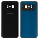 Задня панель корпуса для Samsung G955F Galaxy S8 Plus, чорна, повна, із склом камери, Original (PRC), midnight black