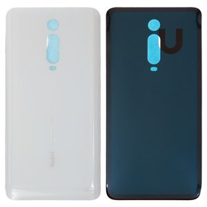 Задня панель корпуса для Xiaomi Redmi K20, Redmi K20 Pro, біла, Лого Redmi