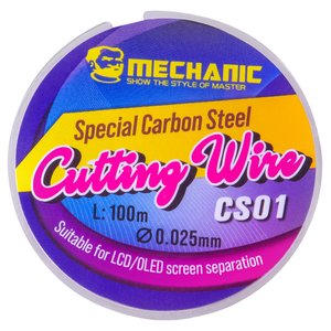 Струна для отклеивания стекла Mechanic CS01, 0,025 мм, 100 м