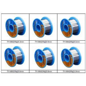 Припій Mechanic TY V866, Sn 63% , Pb 37%, флюс 1 3%, 1,0 мм, 40 г