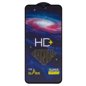 Захисне скло All Spares для Samsung A155 Galaxy A15, A156 Galaxy A15 5G, 0,33 мм 9H, сумісне з чохлом, Full Glue, чорний, шар клею нанесений по всій поверхні, HD+