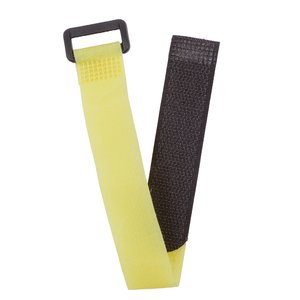 Органайзер для кабеля, желтый, 20 мм, 30 см, многоразовая лента липучка