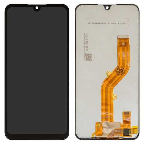 Дисплей для ZTE Blade L220, чорний, без рамки, Оригінал переклеєне скло