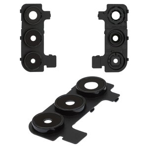 Скло камери для Samsung A155 Galaxy A15, A156 Galaxy A15 5G, чорне, з рамкою