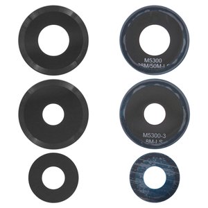 Стекло камеры для Xiaomi Redmi Note 14 5G, черное, без рамки, комплект 3 шт.