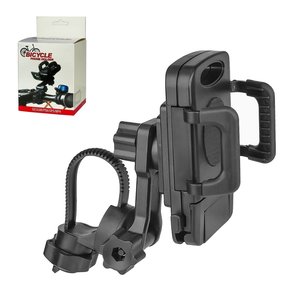 Тримач 358, з поворотним механізмом, велосипедний, чорний, пластик