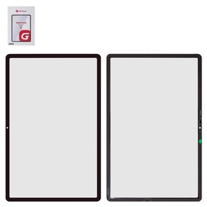 Стекло корпуса G+OCA PRO для Samsung X800 Galaxy Tab S8 Plus Wi Fi, X806 Galaxy Tab S8 Plus 5G, с OCA пленкой, черное