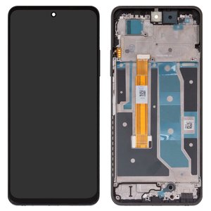 Дисплей для Realme C67 4G, черный, с рамкой, High Copy, RMX3890