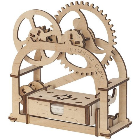 Механічний 3D пазл UGEARS Шкатулка візитниця
