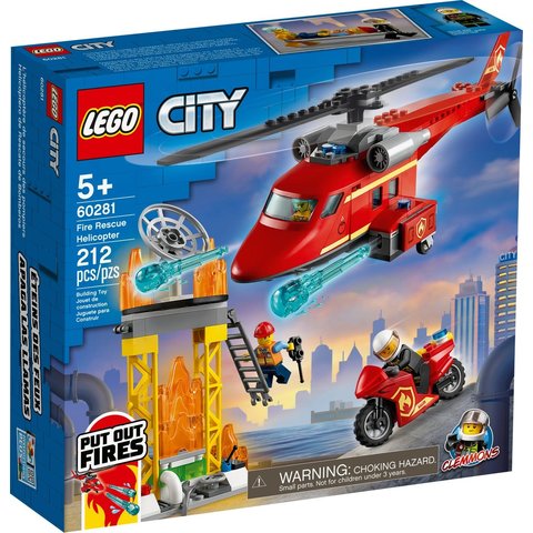 Конструктор LEGO City Пожежний рятувальний гелікоптер 60281 