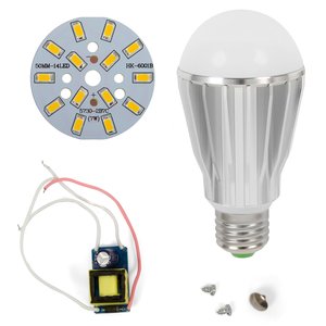 Комплект для сборки LED-лампы SQ-Q17 5730 E27 7 Вт – теплый белый Комплект для сборки LED-лампы SQ-Q17 5730 E27 7 Вт – теплый белый